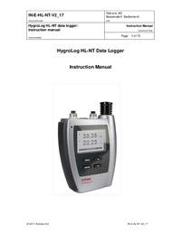 Thumbnail of document Manual - HygroLog NT Series High-End Data Loggers